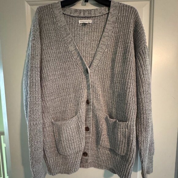 Women's Aeropostale Gray Cardigan  Small  Excellent Condition - Picture 1 of 1